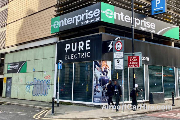 Enterprise Car Hire office Manchester City Centre