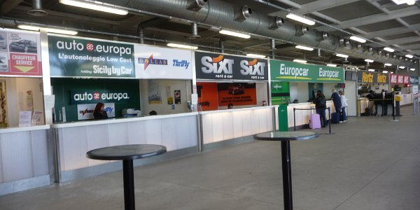 Pisa Airport Car Hire Desks