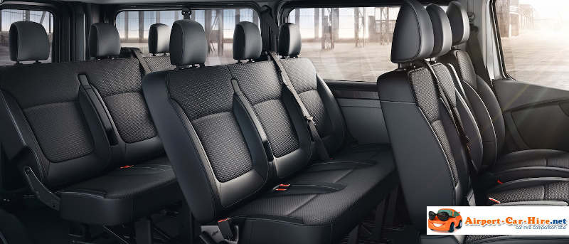 Opel Vivaro 9 seat interior