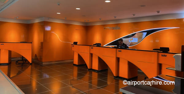 Sixt rent a car desks at MAnchester