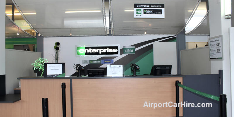 Enterprise Car Hire Desk at  Nantes Airport
