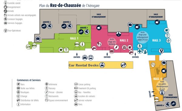 Plan of Nantes Airport