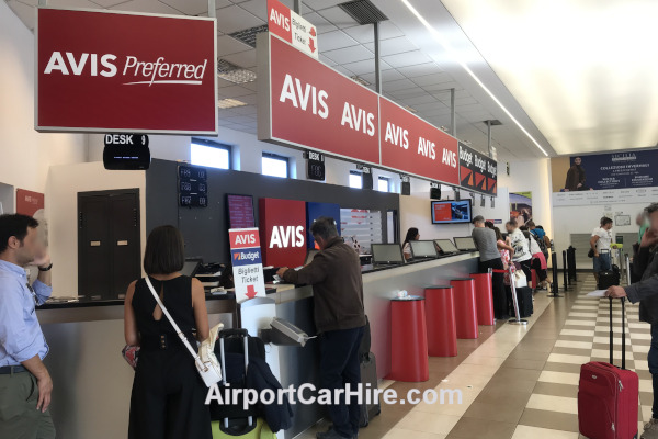 Avis Car Hire Desk Catania Airport Sicily