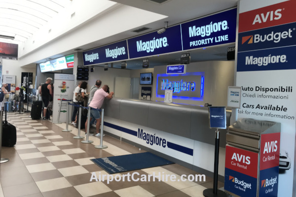 Car Hire Desks at Catania Airport Sicily