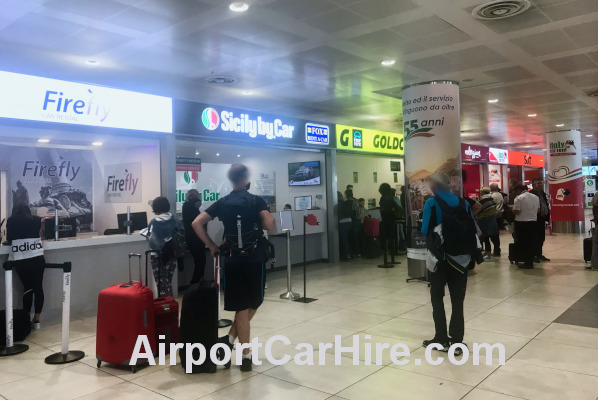 Car Hire Desks at Palermo Airport Sicily