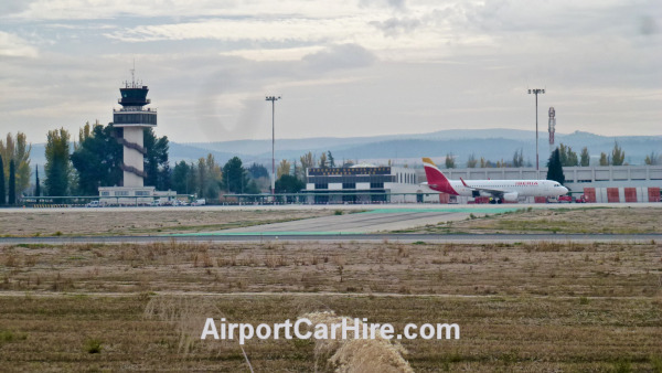  Granda airport runway with plane