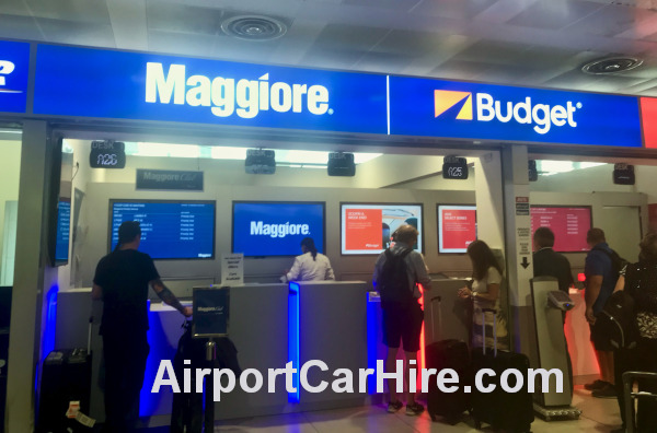 Maggiore Car Hire Desk Palermo Airport Sicily