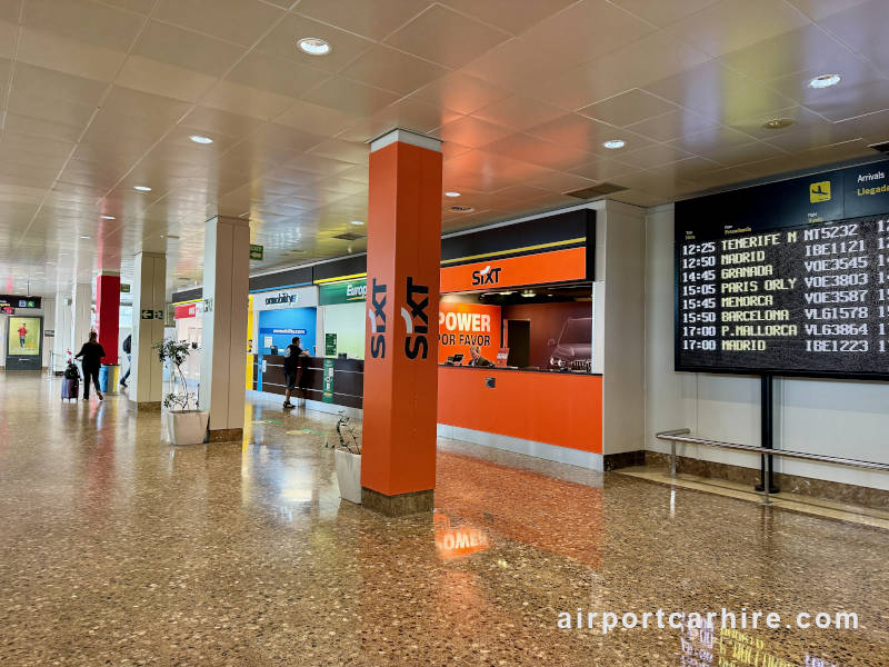 Asturias Airport Car Hire Desks
