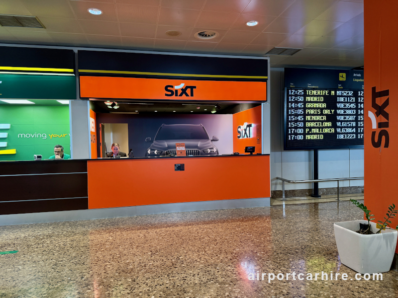 Asturias Airport Sixt Car Hire Desks
